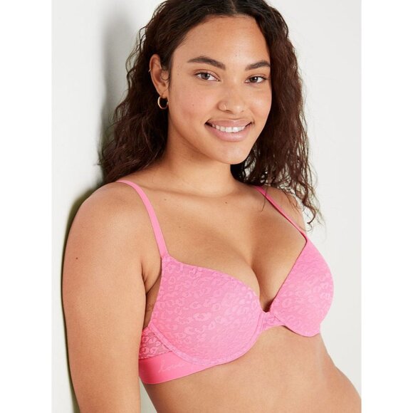 NWT! Victoria's Secret PINK 'Wear Everywhere T-Shirt Lightly Lined Bra' - Picture 1 of 8